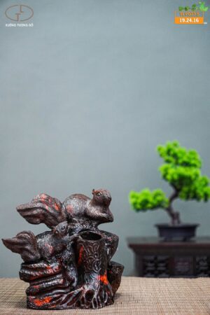 Song sóc gỗ trắc