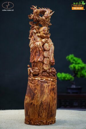 Di lặc long lân gỗ sưa