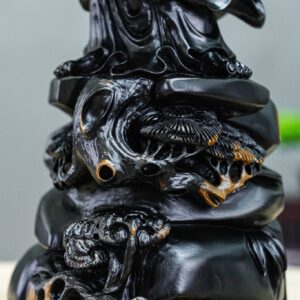 đạt ma khất thực gỗ mun