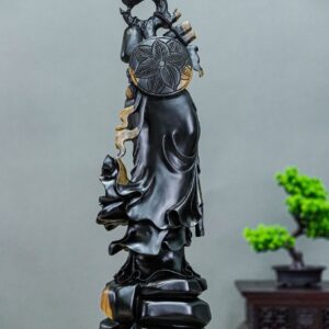 đạt ma khất thực gỗ mun