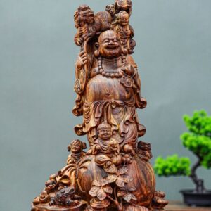 di lặc tam phúc gỗ sưa