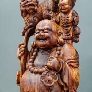 di lặc tam phúc gỗ sưa