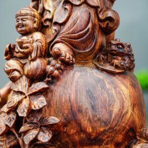 di lặc tam phúc gỗ sưa