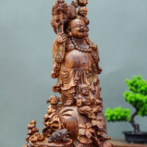 di lặc tam phúc gỗ sưa