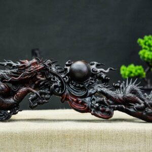 nhất long vờn ngọc gỗ trắc