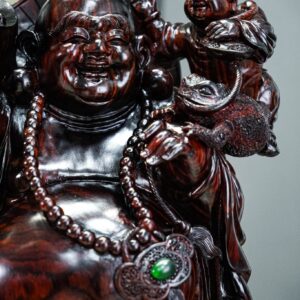 di lặc tam phúc gỗ trắc