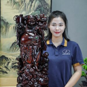 di lặc tam phúc gỗ trắc