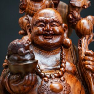 di lặc ngũ phúc gỗ sưa