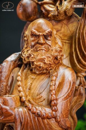 đạt ma khất thực gỗ hương