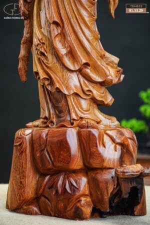 đạt ma khất thực gỗ hương