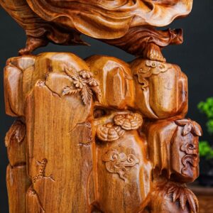 đạt ma múa võ gỗ hương