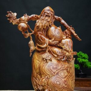 ông thọ ngự đào tiên gỗ cẩm