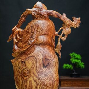 ông thọ ngự đào tiên gỗ cẩm