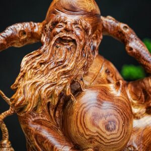 ông thọ ngự đào tiên gỗ cẩm