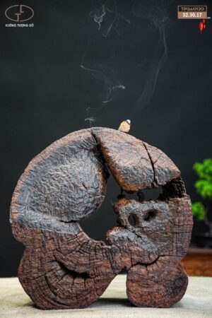 Nhất tâm bái phật gỗ trắc