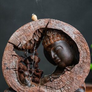 Nhất tâm bái phật gỗ trắc