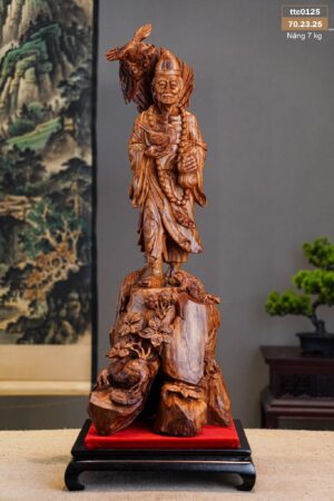 Tượng Tế Công - Gỗ Sưa